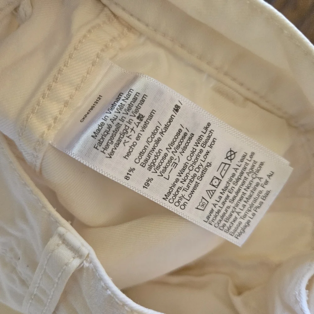 Madewell Griff Superwide-Leg Cargo Pants High Rise Belted Vintage Canvas Cream - Picture 5 of 8